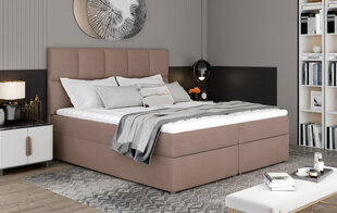 Кровать NORE Glossy 185x200 см, коричневая цена и информация | Кровати | pigu.lt