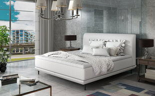 Кровать NORE Asteria 140x200 см, белая цена и информация | Кровати | pigu.lt