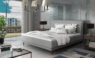 Кровать NORE Asteria 160x200 см, серая цена и информация | Кровати | pigu.lt