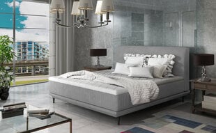Кровать NORE Asteria 03 160x200 см, серая цена и информация | Кровати | pigu.lt