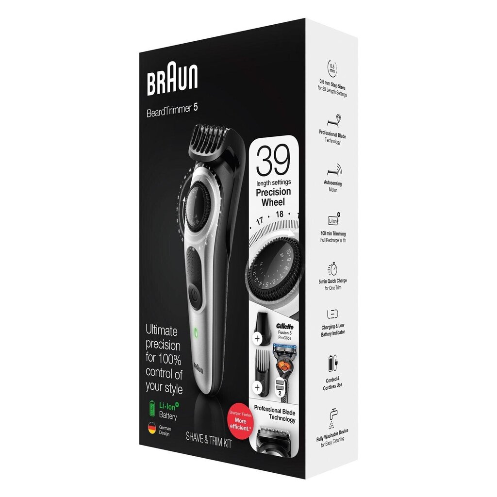 Braun BT 5260 kaina ir informacija | Plaukų kirpimo mašinėlės | pigu.lt