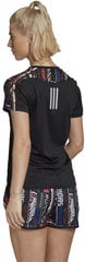 Marškinėliai moterims Adidas Own The Run Tee, juodi цена и информация | Женские футболки | pigu.lt