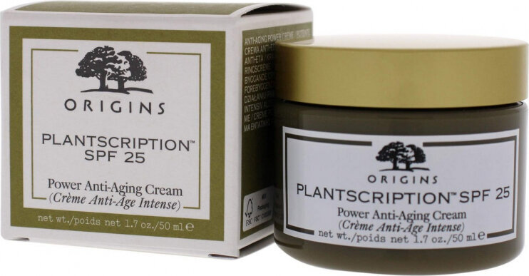 Dieninis kremas Origins Anti-Ageing Cream Origins Plantscription Spf 25, 50 ml kaina ir informacija | Veido kremai | pigu.lt