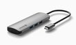 Swissten USB-C Hub 6in1 with 3X USB 3.0 / 1X USB-C Power Delivery / 1X microSD / 1X SD / Aluminum body kaina ir informacija | Adapteriai, USB šakotuvai | pigu.lt