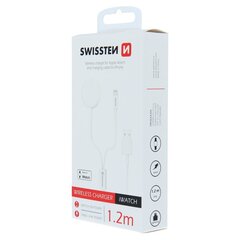 Swissten Wireless Charger 2in1 White kaina ir informacija | Išmaniųjų laikrodžių ir apyrankių priedai | pigu.lt