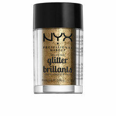 Blizgučiai nyx glitter brillants bronze veidui ir kūnui, 2,5 g kaina ir informacija | NYX Dekoratyvinė kosmetika | pigu.lt