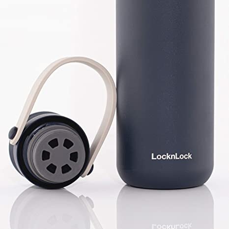 Lock & Lock Metro gertuvė-termosas, 470 ml, tamsiai mėlyna цена и информация | Termosai, termopuodeliai | pigu.lt