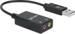 Išorinė garso korta Manhattan Stereo 2.1 USB-A 11cm цена и информация | Garso plokštės | pigu.lt