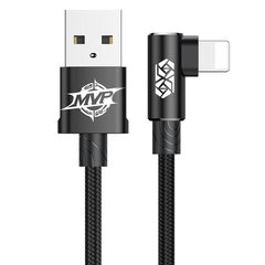 Baseus MVP Elbow cable USB - Lightning 1,0 m 2A black kaina ir informacija | Laidai telefonams | pigu.lt