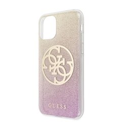 Guess iPhone 11 Pro GUHCN58PCUGLPGG gold-pink hard чехол Glitter Gradient 4G Logo цена и информация | Чехлы для телефонов | pigu.lt