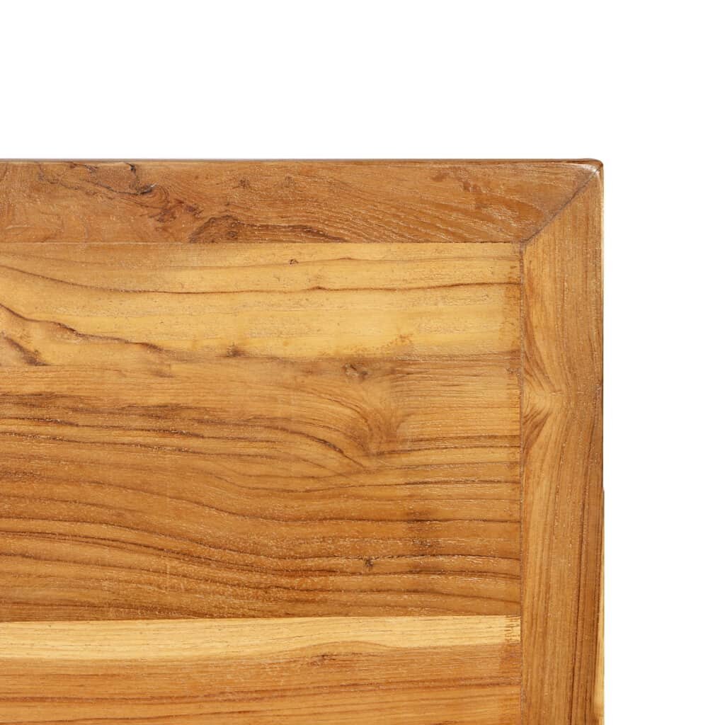Baro stalas iš perdirbto tikmedžio, 120x58x106cm, rudas kaina ir informacija | Virtuvės ir valgomojo stalai, staliukai | pigu.lt