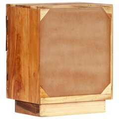 Naktinė spintelė iš perdirbtos medienos, 40x30x50cm, ruda kaina ir informacija | Spintelės prie lovos | pigu.lt