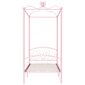 Lovos rėmas su baldakimu, 100x200cm, rožinės spalvos цена и информация | Lovos | pigu.lt
