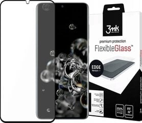 Защитная пленка 3MK FlexibleGlass Edge для  Samsung Galaxy S20 Ultra Black цена и информация | Защитные пленки для телефонов | pigu.lt