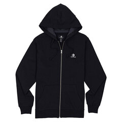 Мужской джемпер Converse Embroidered FZ Hoodie 10020341-A01, черный цена и информация | Мужские толстовки | pigu.lt