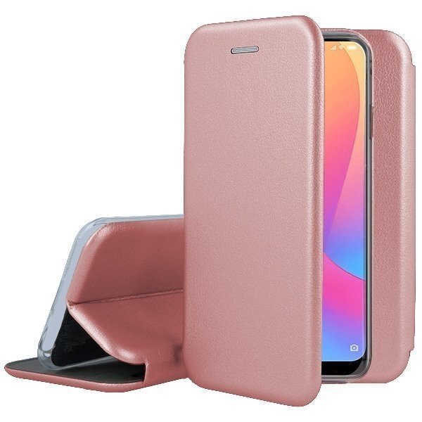 Telefono dėklas Book Elegance, skirtas Xiaomi Redmi Note 9, rožinis-auksinis цена и информация | Telefono dėklai | pigu.lt