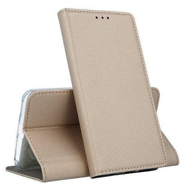 Dėklas Smart Magnet Xiaomi Redmi Note 9 auksinis kaina ir informacija | Telefono dėklai | pigu.lt