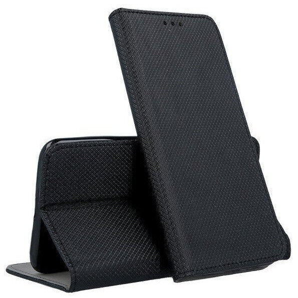 Dėklas Smart Magnet Xiaomi Redmi Note 9 juodas kaina ir informacija | Telefono dėklai | pigu.lt