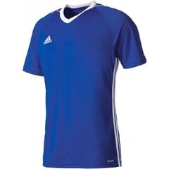 Marškinėliai vyrams Adidas Tiro 17, mėlyni kaina ir informacija | Sportinė apranga vyrams | pigu.lt