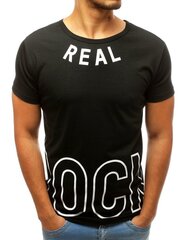 Vyriški marškinėliai Real, juodi kaina ir informacija | Vyriški marškinėliai | pigu.lt