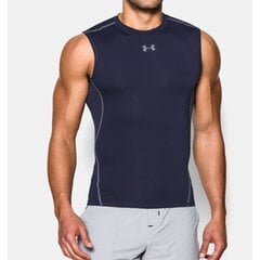 Termo marškinėliai Under Armor HeatGear Compression Sleeveless 1257469-410, 43585 kaina ir informacija | Sportinė apranga vyrams | pigu.lt