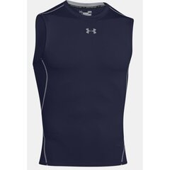 Termo marškinėliai Under Armor HeatGear Compression Sleeveless 1257469-410, 43585 kaina ir informacija | Sportinė apranga vyrams | pigu.lt