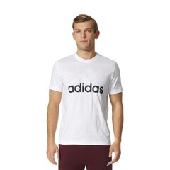 Marškinėliai vyrams Adidas Essentials Linear Tee, balti kaina ir informacija | Sportinė apranga vyrams | pigu.lt