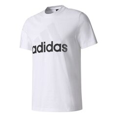 Футболка мужская Adidas Essentials Linear Tee, белая цена и информация | Мужская спортивная одежда | pigu.lt