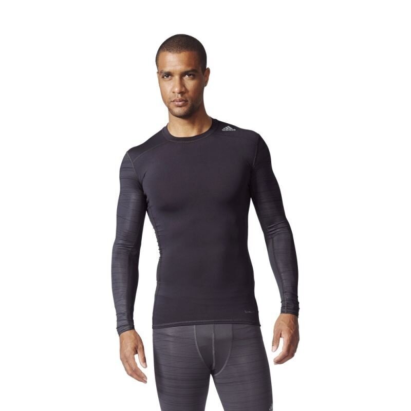 Marškinėliai vyrams Adidas Tech Fit, juodi kaina ir informacija | Sportinė apranga vyrams | pigu.lt