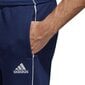 Sportinės kelnės vyrams Adidas Core 18, mėlynos цена и информация | Sportinė apranga vyrams | pigu.lt