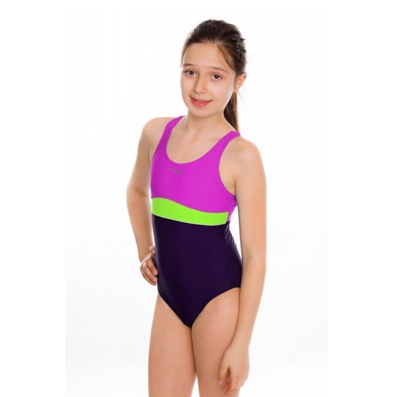 Maudymosi kostiumėlis mergaitėms Aqua-Speed Emily Junior pink-purple, 44290 kaina ir informacija | Maudymukai mergaitėms | pigu.lt