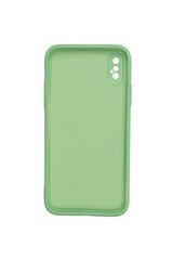Чехол TPU/Microfiber для iPhone X/XS, темно-зеленый цена и информация | Чехлы для телефонов | pigu.lt