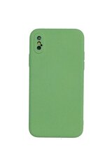 Чехол TPU/Microfiber для iPhone X/XS, темно-зеленый цена и информация | Чехлы для телефонов | pigu.lt