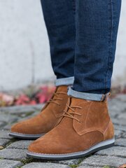 Odiniai batai vyrams Premium, rudi цена и информация | Мужские ботинки | pigu.lt