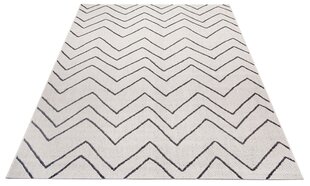 Kilimas Zig Zag White/Black 160x230 cm kaina ir informacija | Kilimai | pigu.lt