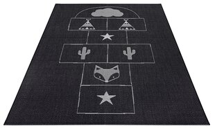Vaikiškas kilimas Black 200x290 cm kaina ir informacija | Kilimai | pigu.lt