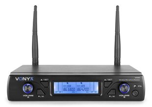 Беспроводной микрофон Vonyx WM62 UHF 16Ch с 2 ручными микрофонами цена и информация | Микрофоны | pigu.lt