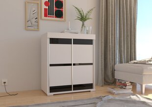 Комод ADRK Furniture Saturn, белый цена и информация | Комоды | pigu.lt