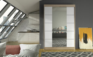 Spinta ADRK Furniture Genua, ąžuolo spalvos/balta kaina ir informacija | Spintos | pigu.lt