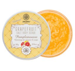 Ароматный солевой скраб для тела GRAPEFRUIT Saules Fabrika, 300 г цена и информация | Скрабы для тела | pigu.lt