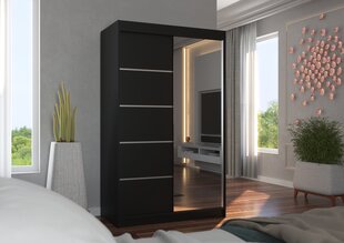 Spinta ADRK Furniture Nicea, juoda kaina ir informacija | Spintos | pigu.lt