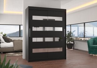 Spinta ADRK Furniture Baltic, juoda kaina ir informacija | Spintos | pigu.lt