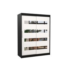 Шкаф ADRK Furniture Baltic, черный/белый цена и информация | Шкафы | pigu.lt
