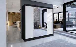 Spinta ADRK Furniture Balance, juoda/balta kaina ir informacija | Spintos | pigu.lt