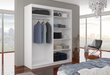 Spinta ADRK Furniture Caro, balta/ąžuolo spalvos kaina ir informacija | Spintos | pigu.lt