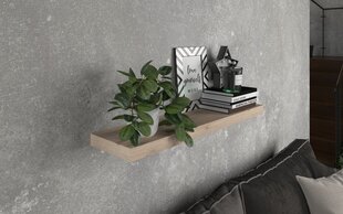 Полка ADRK Furniture Andrea 80, цвета дуба цена и информация | Полки | pigu.lt