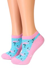 Женские укороченные хлопковые носки PERFECT, голубые цена и информация | Женские носки | pigu.lt