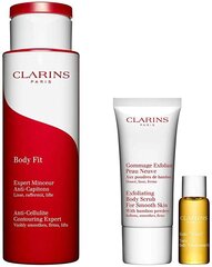 Набор для ухода за телом Clarins Beautiful Body: средство от целлюлита, 200 мл + скраб, 30 мл + масло для тела, 10 мл цена и информация | Антицеллюлитные кремы, средства для упругости кожи | pigu.lt