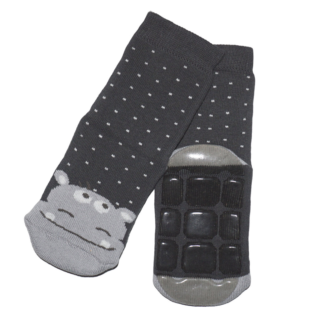 Vaikiškos neslystančios kojinės ropojimui - Hipopotamas kaina ir informacija | Kojinės, pėdkelnės kūdikiams | pigu.lt