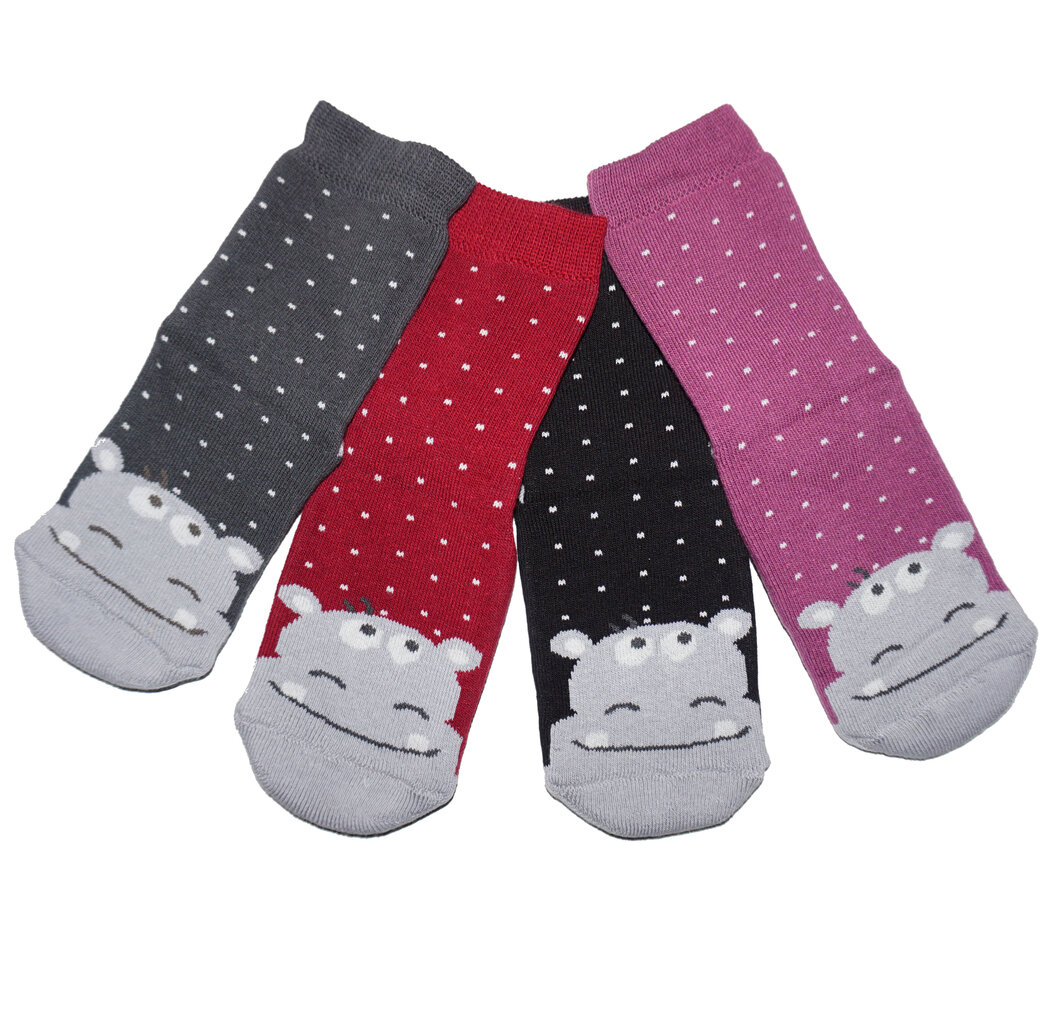 Vaikiškos neslystančios kojinės ropojimui - Hipopotamas kaina ir informacija | Kojinės, pėdkelnės kūdikiams | pigu.lt